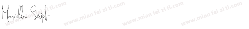 Marcella Script字体转换